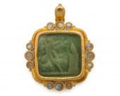 ELIZABETH LOCKE 18K GOLD, GLAS