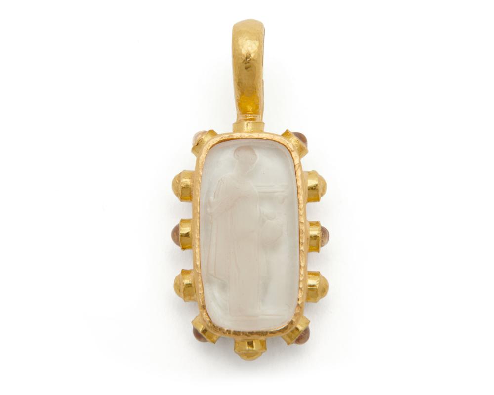 ELIZABETH LOCKE 18K GOLD, GLASS