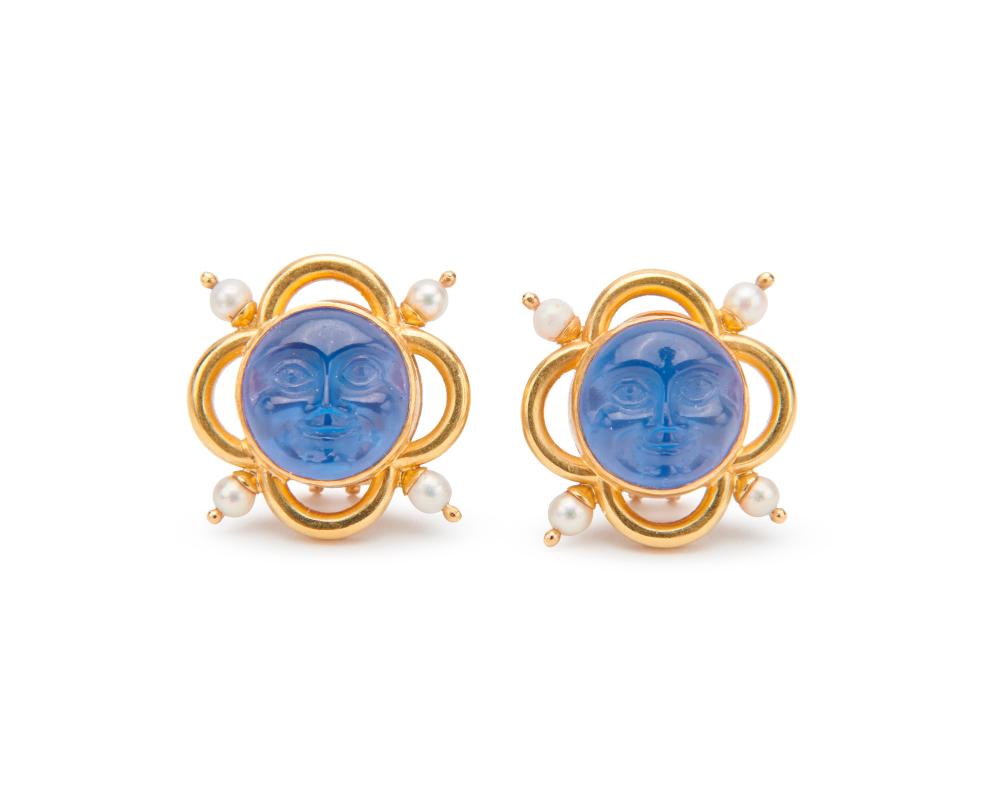 ELIZABETH LOCKE 18K GOLD, GLASS