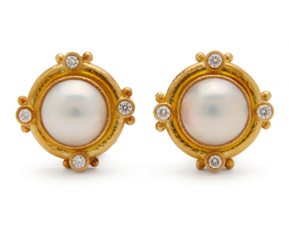 ELIZABETH LOCKE 18K GOLD, MABE
