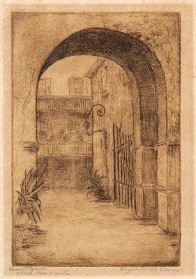Elizabeth O'Neill Verner etching