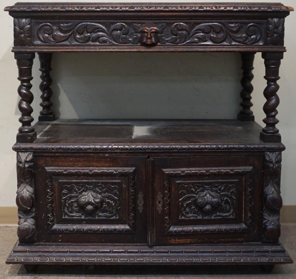 ELIZABETHAN STYLE CARVED AND