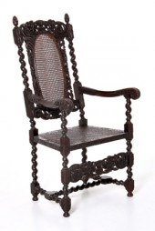 Elizabethan style carved oak a