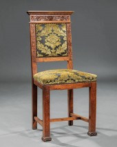 ELIZABETHAN-STYLE CARVED WALNU
