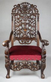 ELIZABETHAN STYLE PIERCED CARV