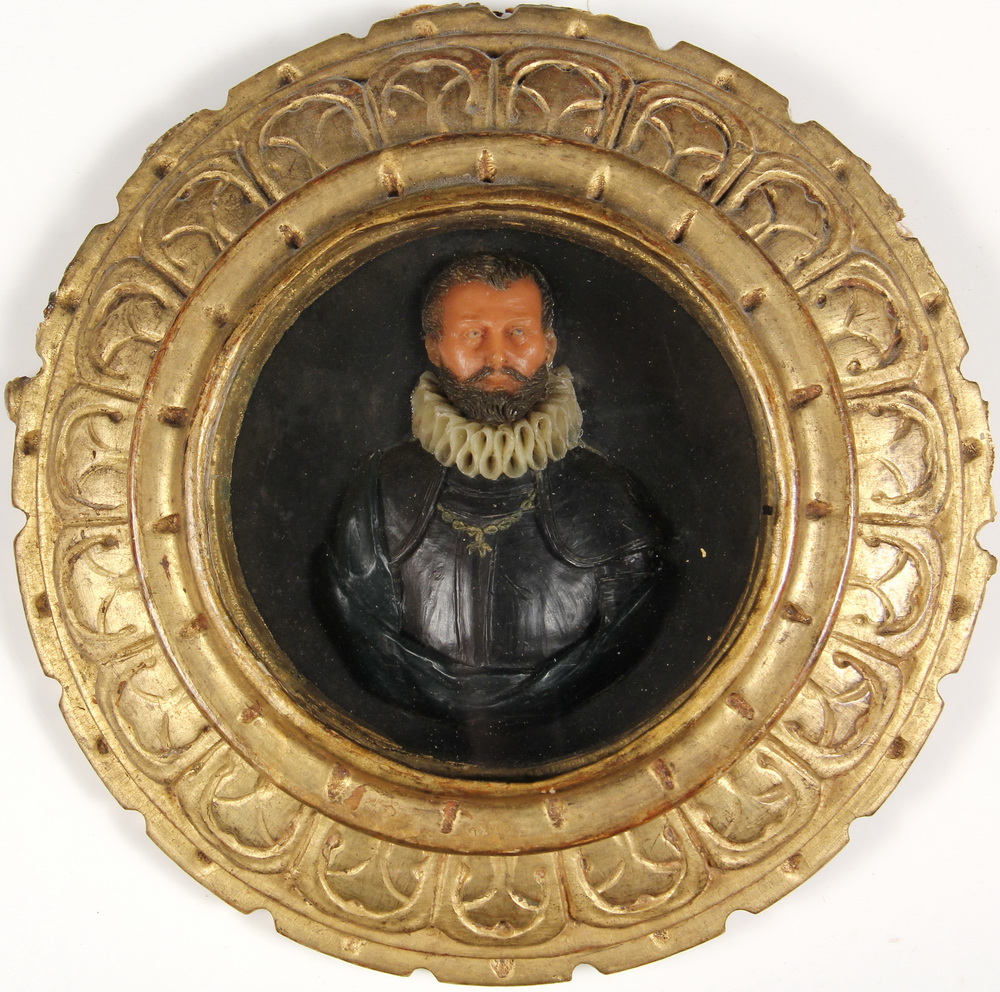 ELIZABETHAN WAX PORTRAIT - 16th c