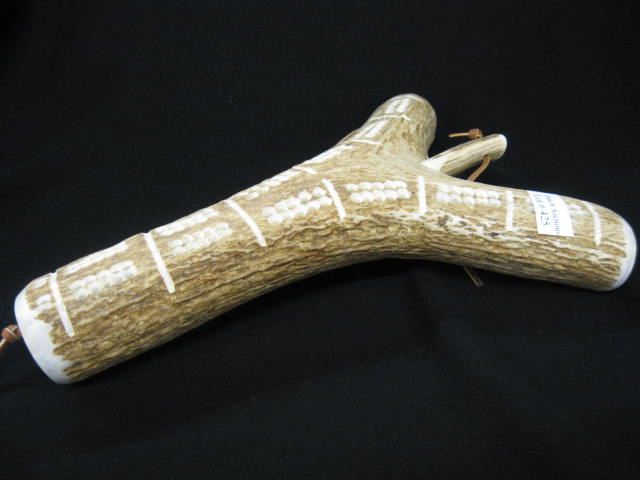 Elk Antler Cribbage Board 7 1/2'' x