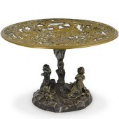 ELKINGTON AND CO. BRONZE TAZZA