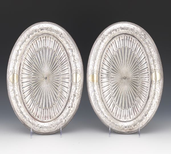 ELKINGTON & CO. PAIR OF SILVER
