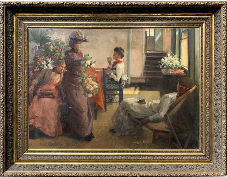 ELLA M BEDFORD "AFTERNOON TEA"
