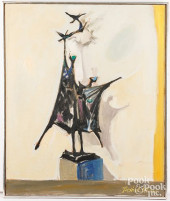 ELLA PARSHALL STEVENS, OIL ON