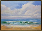 ELLE FOLEY OIL ON CANVAS "SURF