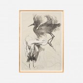 ELLEN LANYON "BLACK EGRET" (19