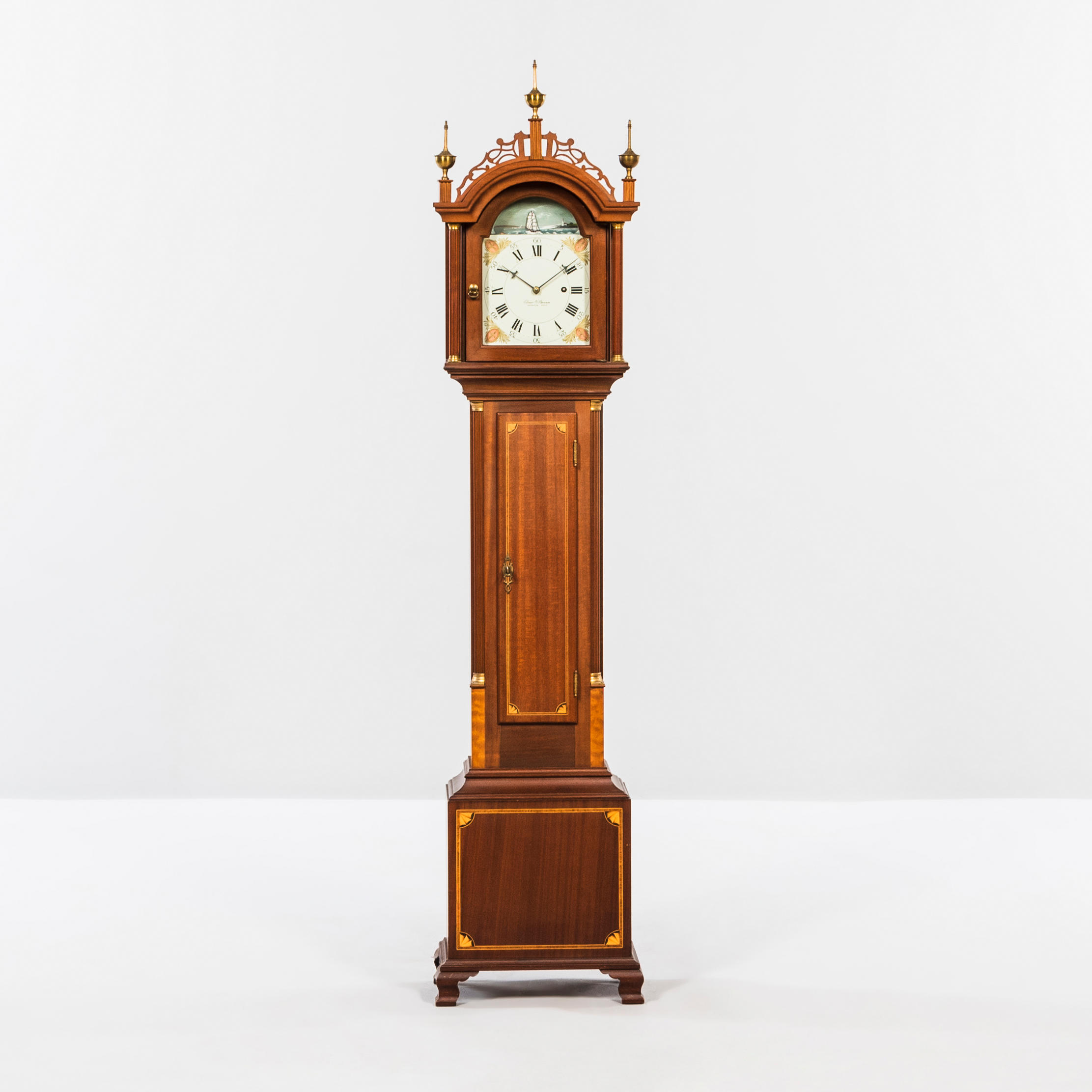 ELMER O. STENNES INLAID MAHOGANY,