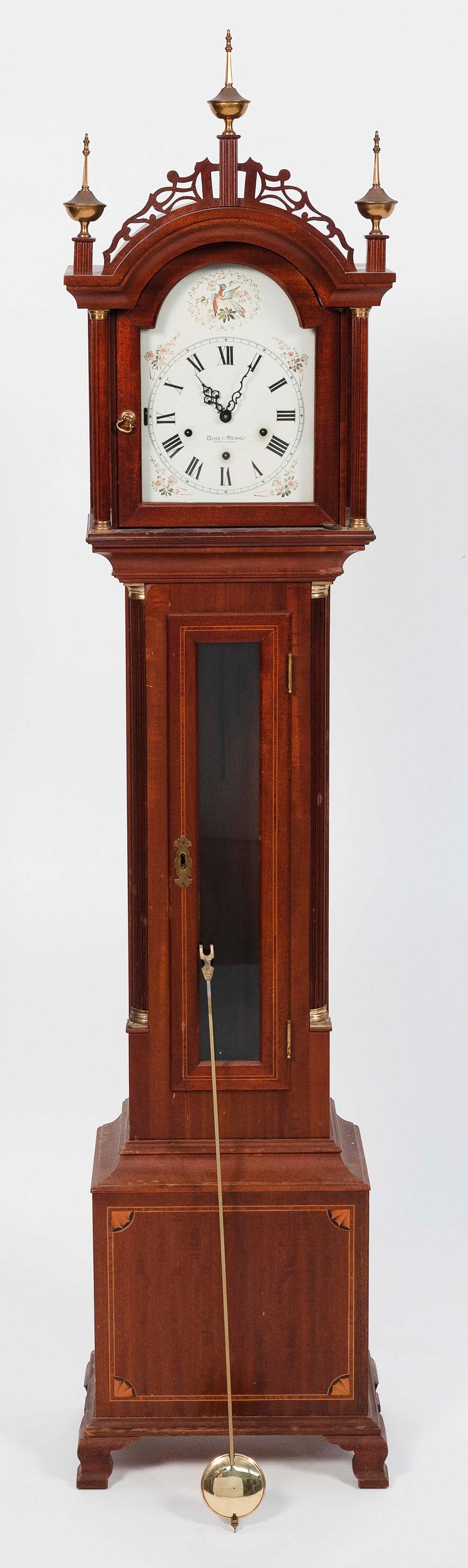 ELMER STENNES DWARF CLOCK WEYMOUTH,
