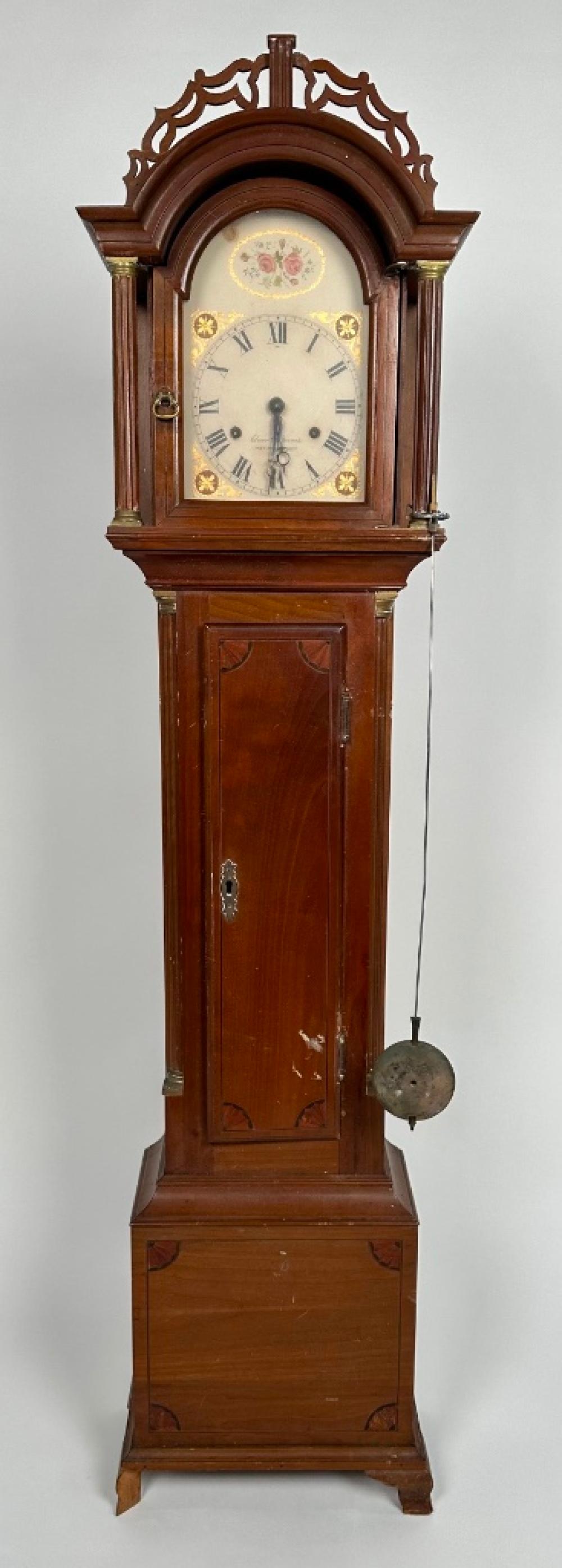 ELMER STENNES DWARF CLOCK WEYMOUTH,