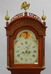 ELNATHAN TABER TALL CASE CLOCK