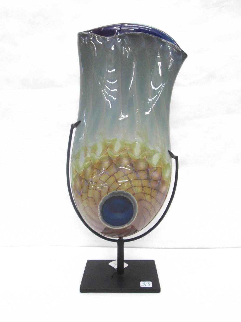 ELODIE HOLMES ART GLASS VESSEL