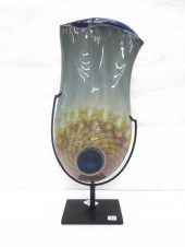 ELODIE HOLMES ART GLASS VESSEL