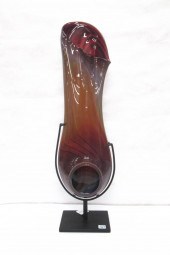 ELODIE HOLMES ART GLASS VESSEL