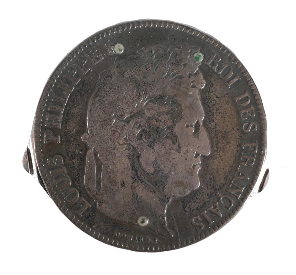 ELOI 1834 5 FRANCS COIN SCISSORS