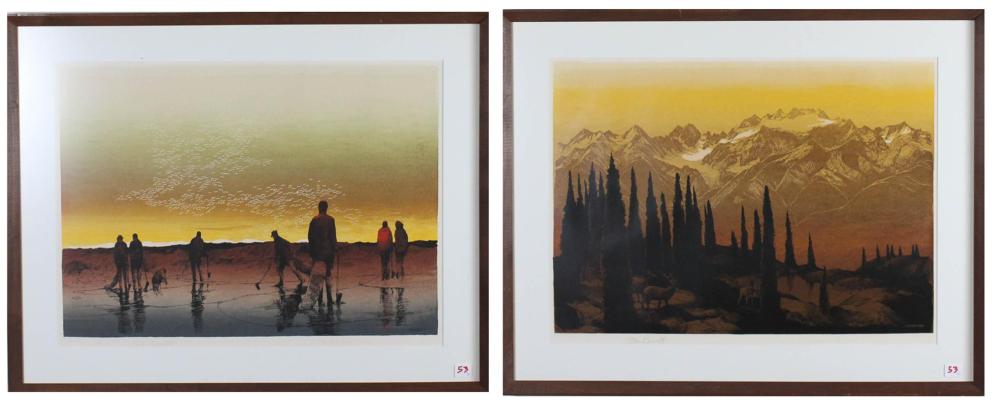 ELTON BENNETT TWO SERIGRAPHSELTON