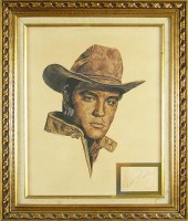 ELVIS PRESLEY AUTOGRAPH & FRAM