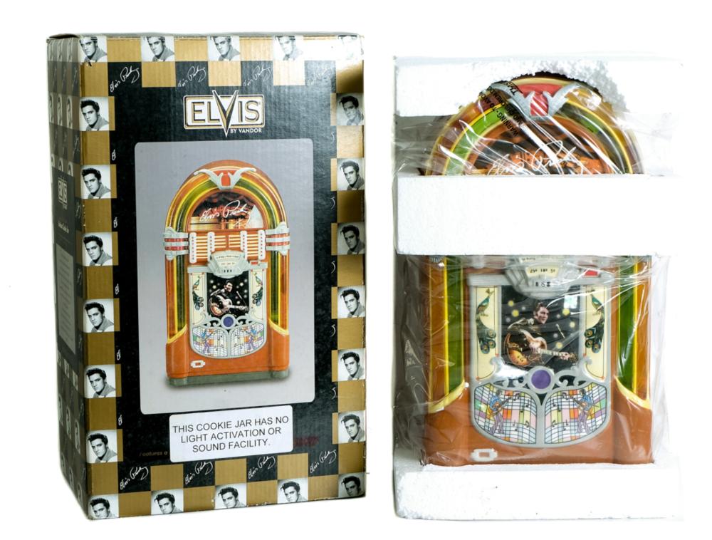 ELVIS PRESLEY JUKEBOX COOKIE JAR BY