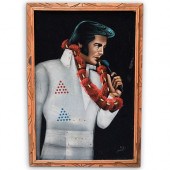 ELVIS PRESLEY PAINT ON VELVETD