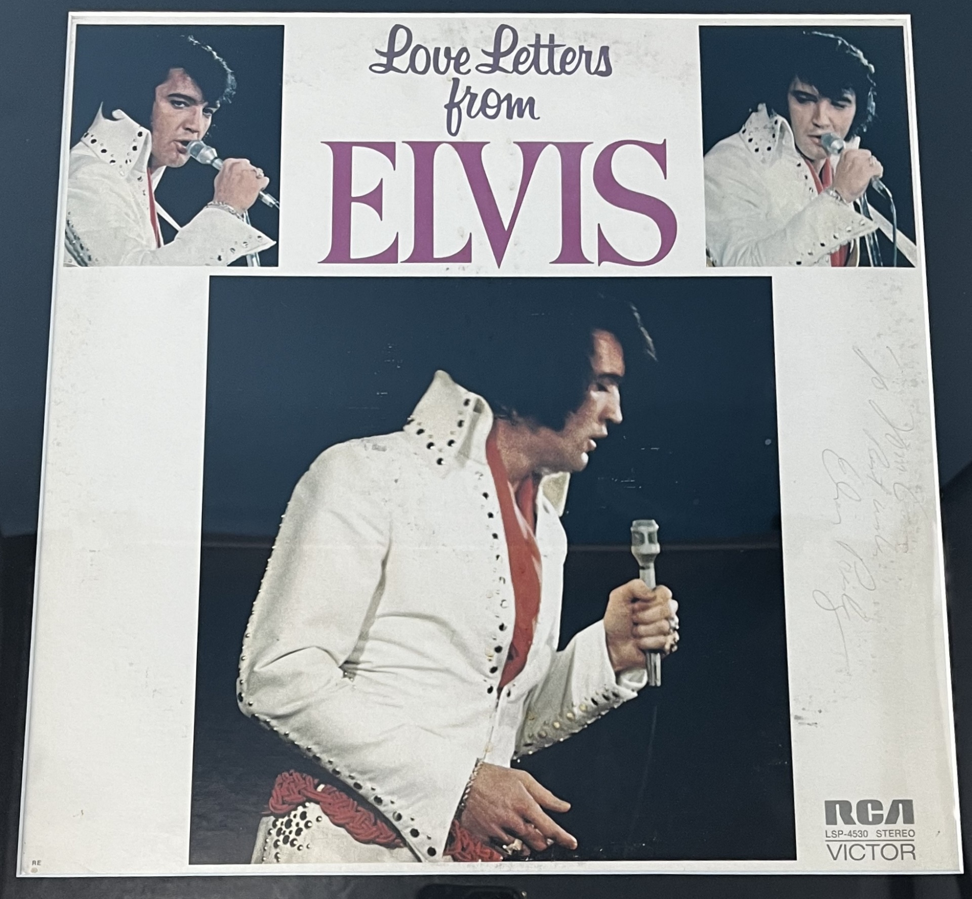 ELVIS PRESLEY SIGNED ALBUM LOVE