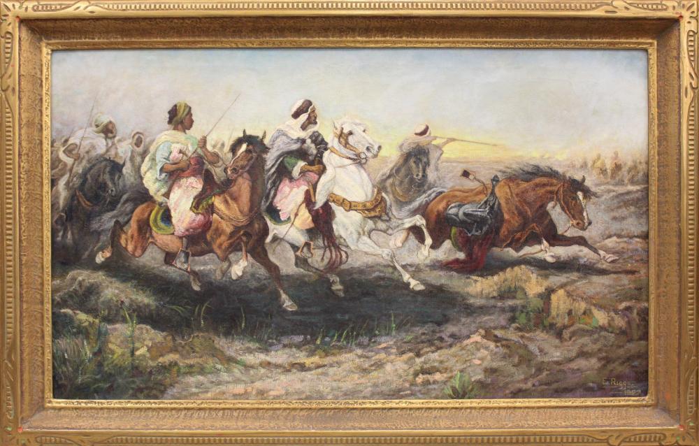 ELWOOD RIGGS OIL ON CANVASELWOOD