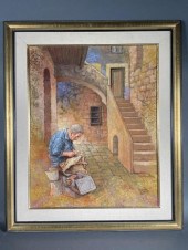EMANUEL SCHARY OIL ON BOARDOil