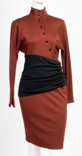 EMANUEL UNGARO BURGUNDY & BLAC