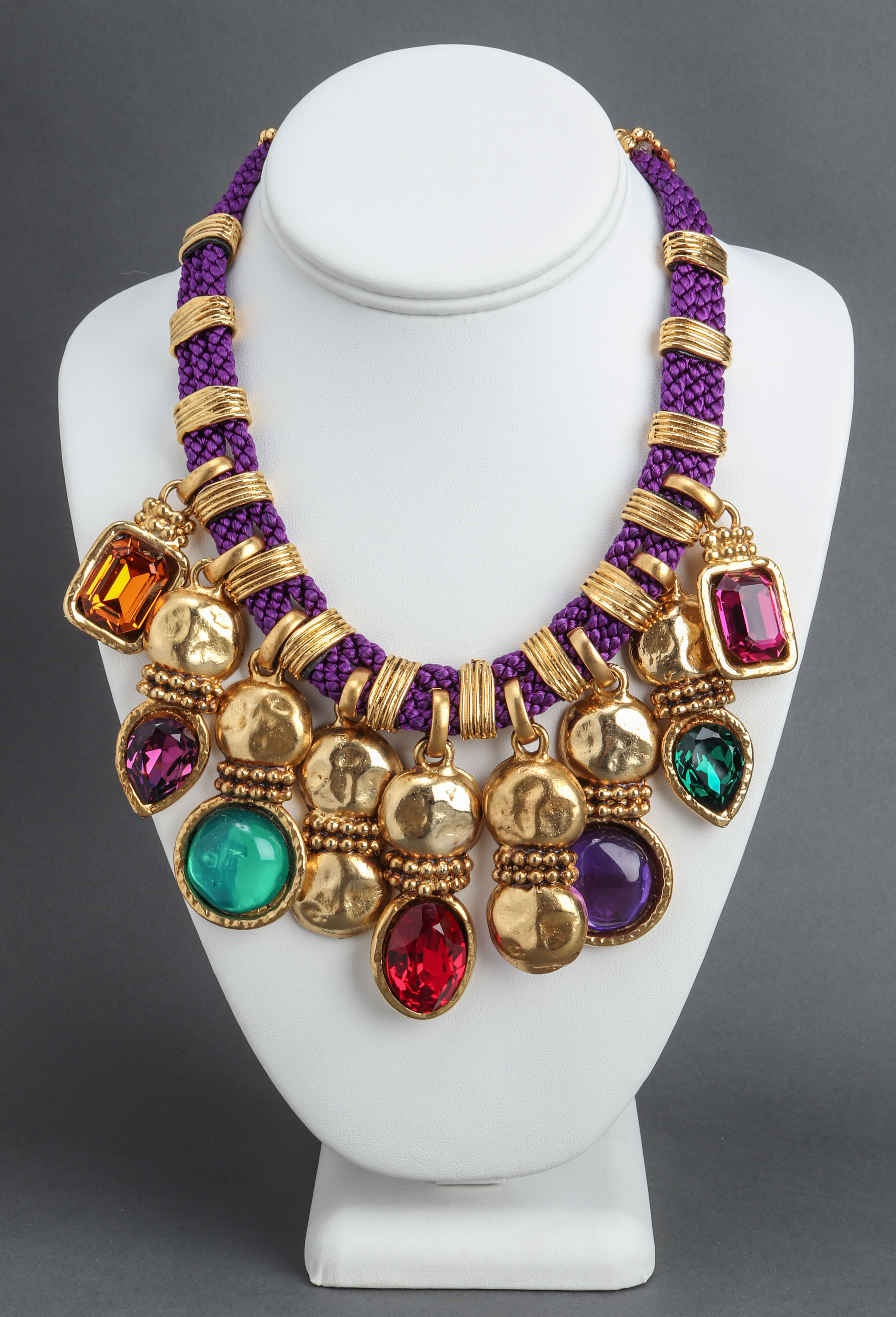 EMANUEL UNGARO GOLD-TONE RESIN &