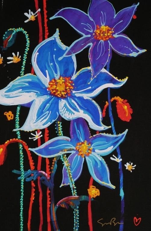 EMBELLISHED GICLEE ON CANVAS,