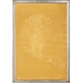 EMBOSSED 24K GOLD FOIL ART ON