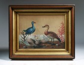 EMBOSSED BIRD PAINTING BY SAMU