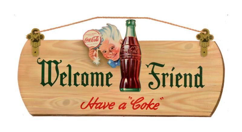 Embossed Cardboard Coca-Cola Cutout