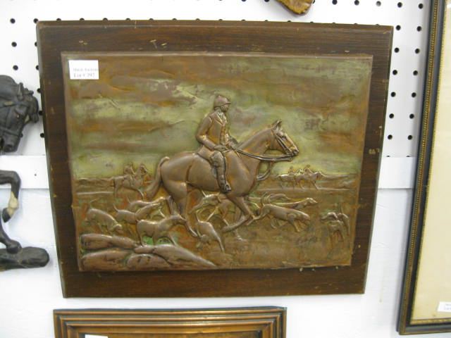 Embossed Copper Plaque of Fox
