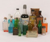 Embossed pharmacy bottles, Lin