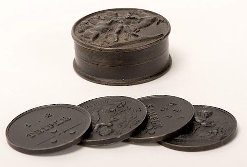 EMBOSSED STEEL WHIST COUNTER BOX