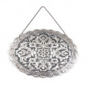 EMBOSSED STERLING FRAME MIRROR