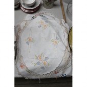 Embroided cloths and doileys