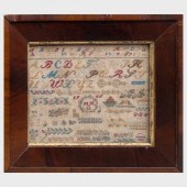 EMBROIDERED ALPHABET SAMPLER W