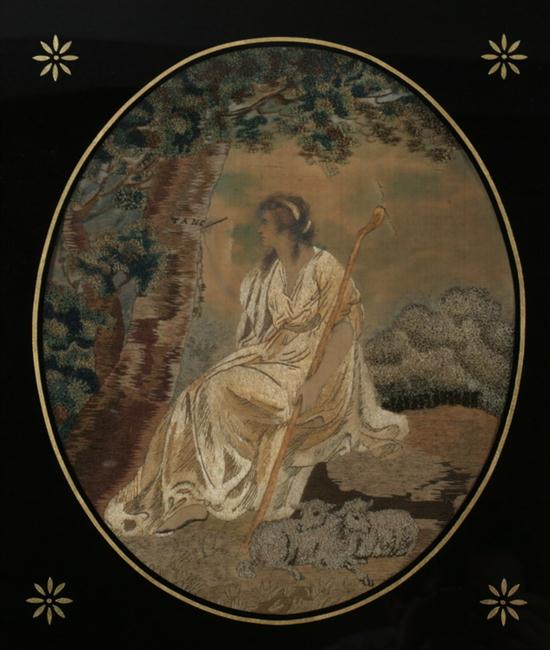 EMBROIDERED AND PAINTED SILK
