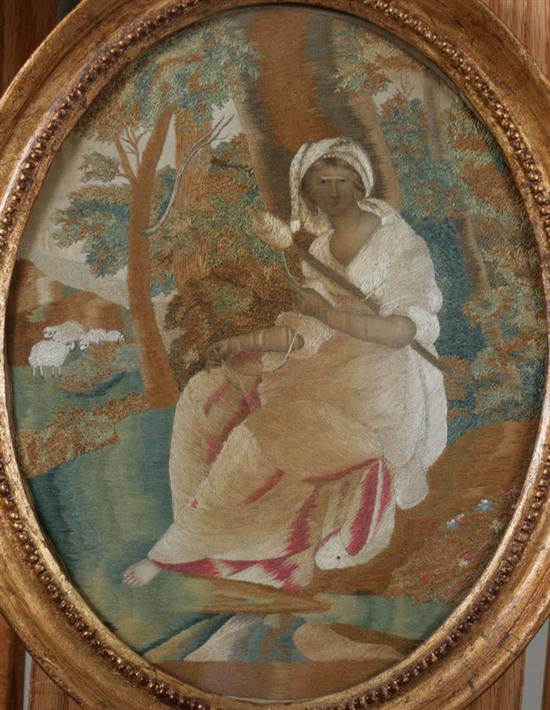 EMBROIDERED AND PAINTED SILK