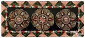 EMBROIDERED FELT TABLE THROW,