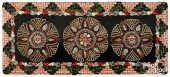 EMBROIDERED FELT TABLE THROW,