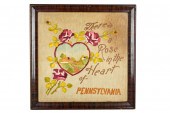 EMBROIDERED PANELworked in sil