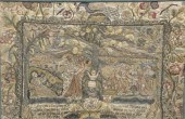 EMBROIDERED PICTURE, SILK AND